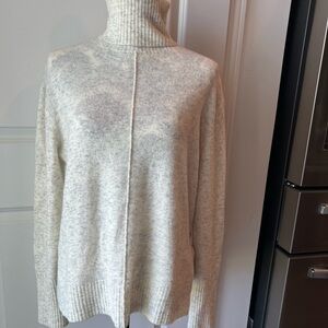 Athleta Cream Turtleneck Sweater